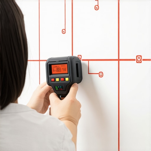 Using a Magnetic Stud Finder for Precise Wall Mounting Person locating wall studs with a magnetic stud finder for TV mount installation