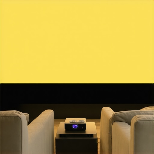 Why your projector screen is turning yellow near the bottom