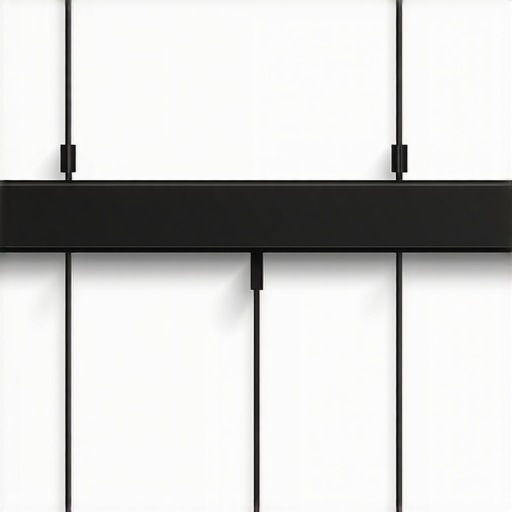 A neatly organized entertainment setup showing concealed cables along the wall