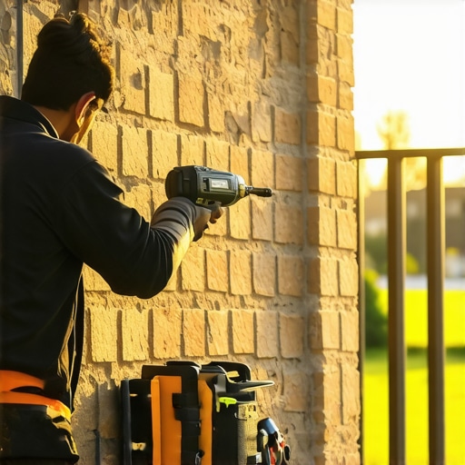How to drill into brick for a secure outdoor TV mount