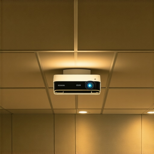 How to hide a projector in a drop ceiling