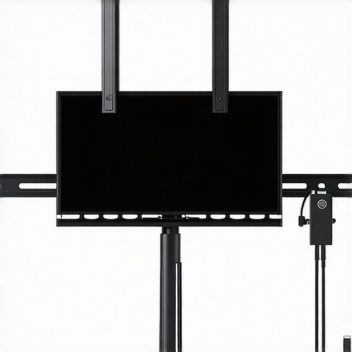 How to hide dangling wires behind a full-motion swivel mount