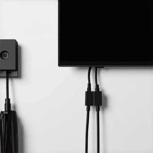 How to hide thick power cables behind an ultra-slim wall mount