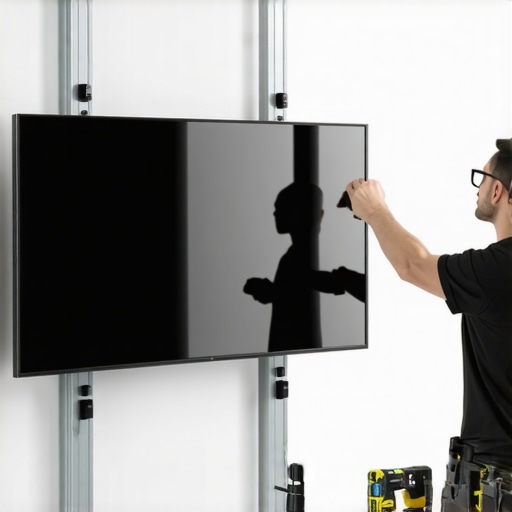 How to mount a heavy OLED on metal studs safely