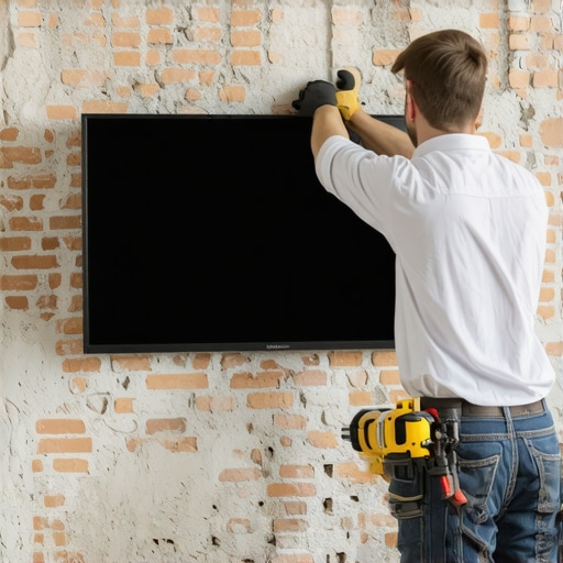 How to mount a heavy TV on a brick wall without cracking it