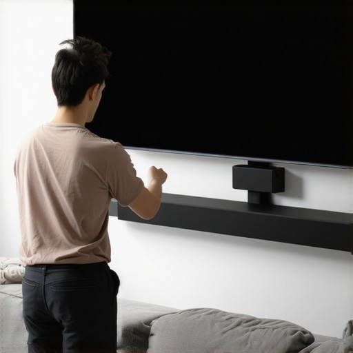 How to mount a soundbar directly to a swivel TV bracket safely