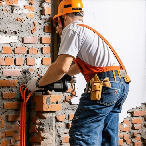 How to run HDMI cables through a brick wall without a mess