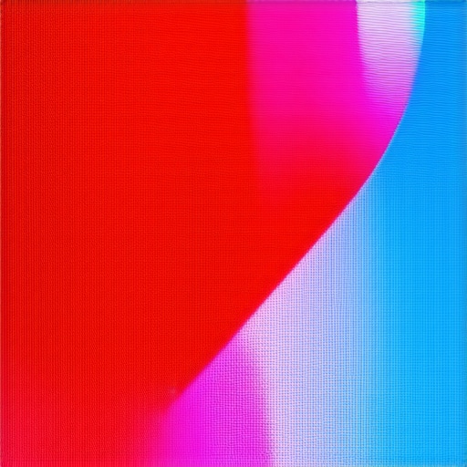 Close-up of OLED screen during pixel refresh process