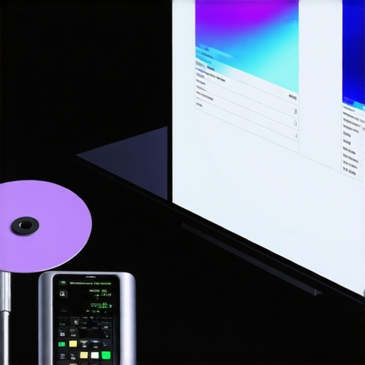 Expert calibrating an OLED TV using specialized tools and software.