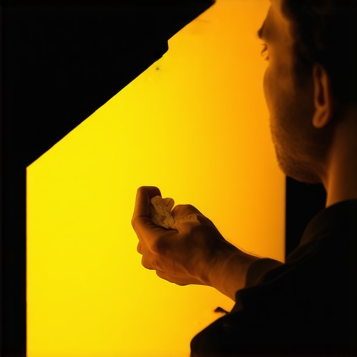 Person cleaning OLED display with microfiber cloth and calibration tools