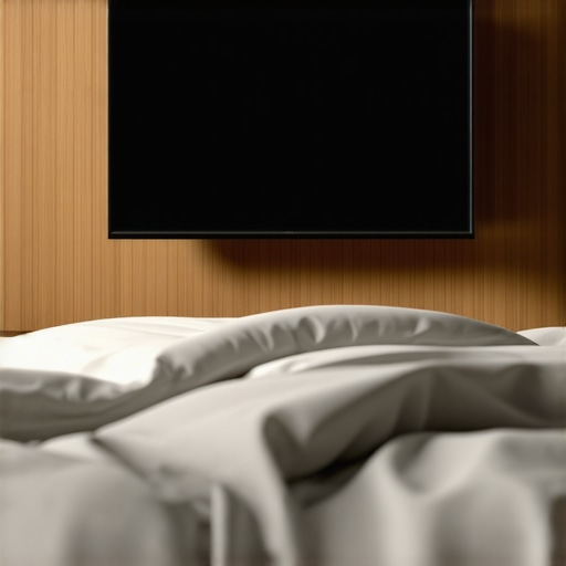 The correct height for mounting a TV in a bedroom