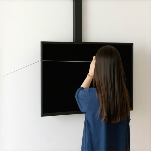 The fishing line trick for centering your TV mount