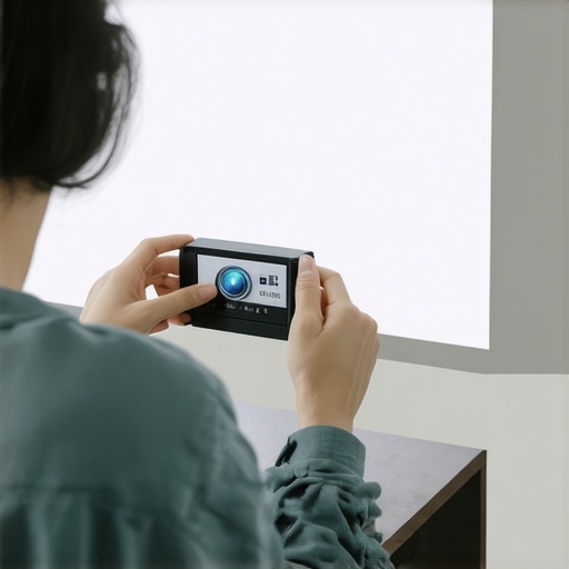 The secret to getting a perfectly square image on a portable projector