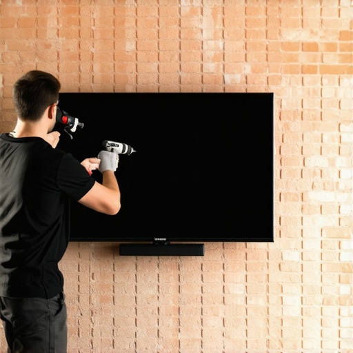The secret to mounting a TV on a brick wall without a hammer drill