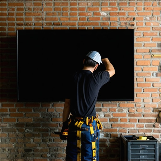 The secret to mounting a heavy TV on a brick wall safely