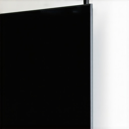 Large TV screen tilting forward due to a sagging wall mount installation