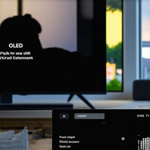 OLED TV settings menu showing brightness and pixel shift controls.