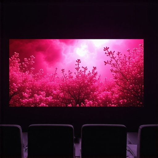 Advanced Display Light Blooming and Contrast Nuances Close-up of light blooming on a high-end Mini LED screen