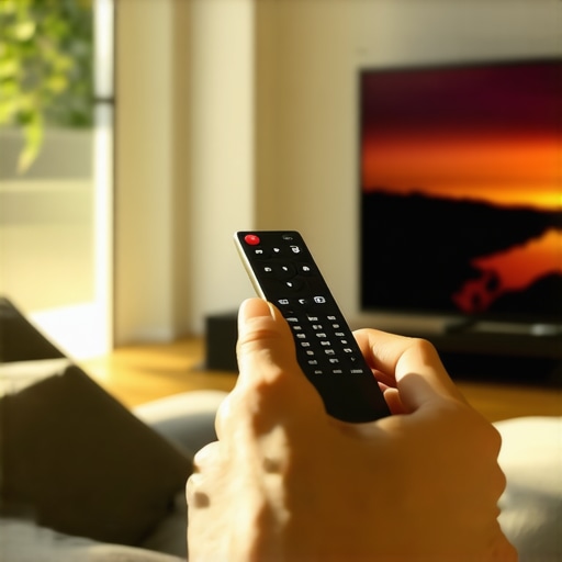 Adjusting TV settings to combat glare in a sunny room