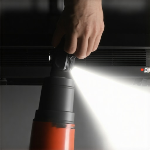 Man cleaning dust from a projector fan to reduce noise