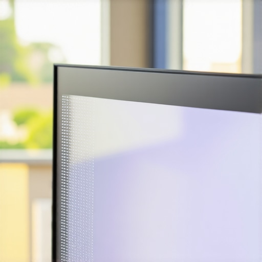 OLED TV screen anti-reflective coating and sunlight reflection