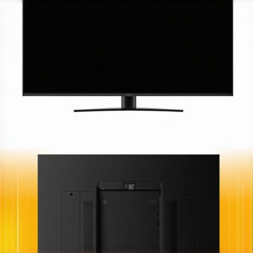 A diagram showing the difference between a choked ultra-thin TV mount and a ventilated one.