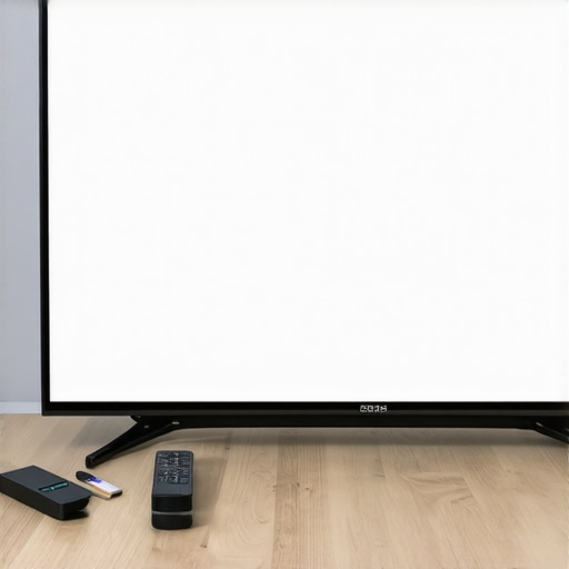 Close-up of television screen with subtle grid pattern and calibration tools