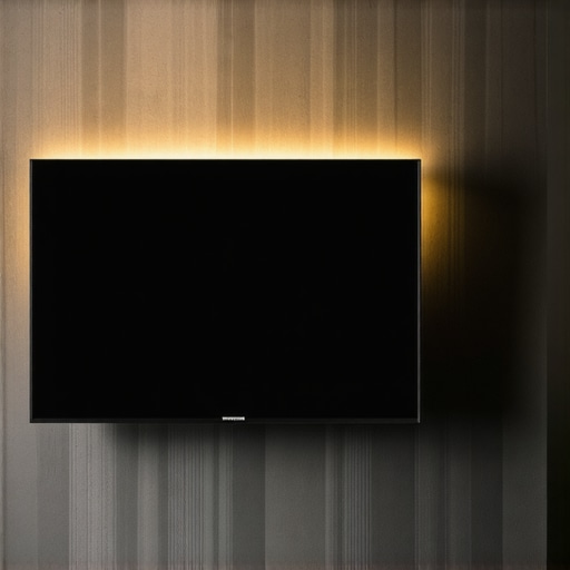 Effective Bias Lighting for Mini LED TVs A television with LED backlight strips attached to the rear to reduce perceived blooming and eye strain.