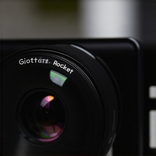 Using a rocket air blower to clean a projector lens