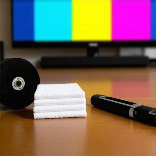 Essential Tools for Home Theater Maintenance Professional calibration disc and cleaning tools for OLED and projector maintenance.