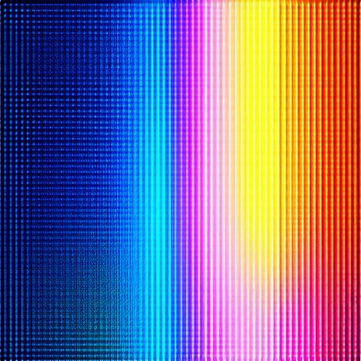 Close-up of 8K TV pixels and backlight grid showing heat and density.
