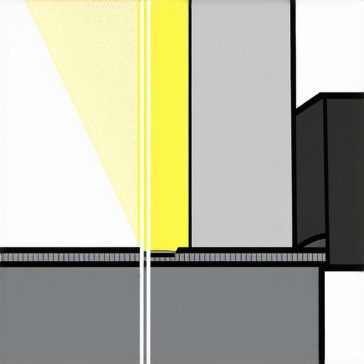 Diagram showing light reflection and rejection on an ALR projector screen surface.