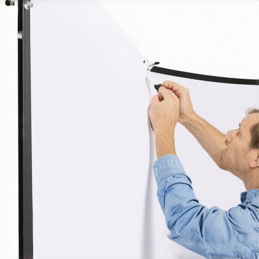 How to fix the loose tension on a pull-down projector screen