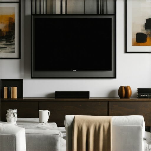How to hide a massive TV in a living room without a cabinet