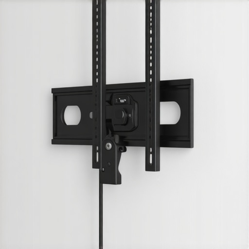 How to hide a messy pile of cables behind a swivel mount