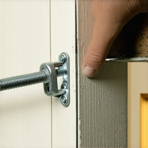A metal snap toggle bolt being used as a secure drywall anchor for a television wall mount.