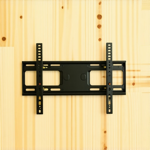 Installing a Plywood Backplate for Single Stud TV Mounting A wooden backplate installed on a drywall wall to distribute the weight of a TV mount safely across a single stud.