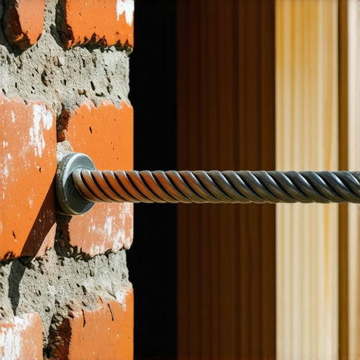 A metal sleeve anchor being correctly fitted into a brick wall for a TV mount.