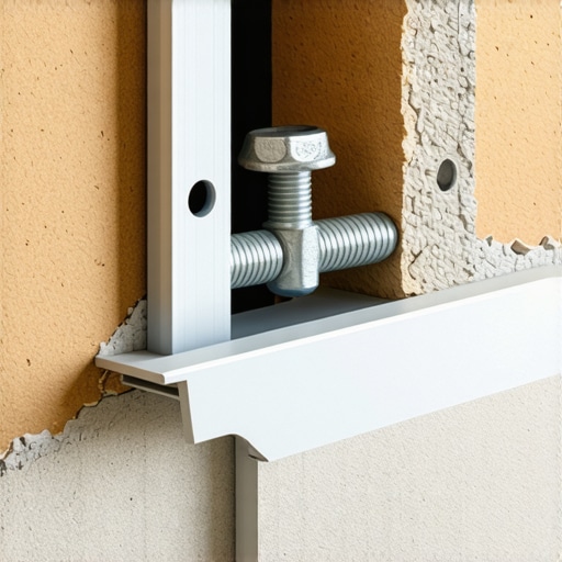 Installing a Toggle Bolt into a Metal Stud Close-up of a steel toggle bolt anchor used for mounting a TV to metal wall studs.