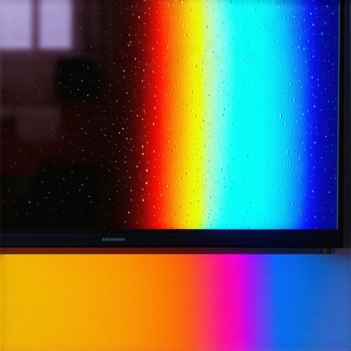 Close up of a 75-inch TV panel showing the risk of thermal shock and internal moisture after a move.