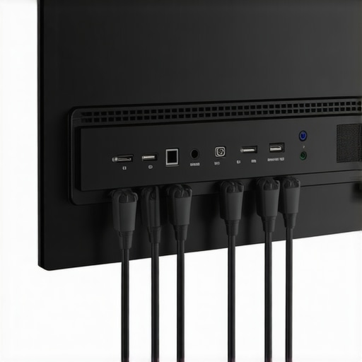 Cleaning the vents and ports of an OLED TV for better heat management.