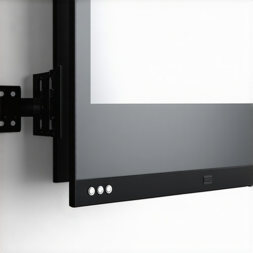 Measuring TV Niche Depth and Clearance A side view showing the gap between a TV and the back of a recessed wall niche.