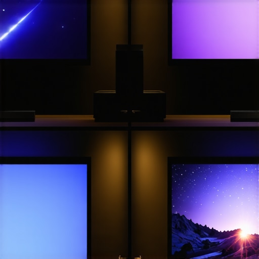 Mini LED Blooming vs OLED Contrast Comparison A side-by-side visual comparison of local dimming artifacts on a Mini LED and the perfect blacks of an OLED display.