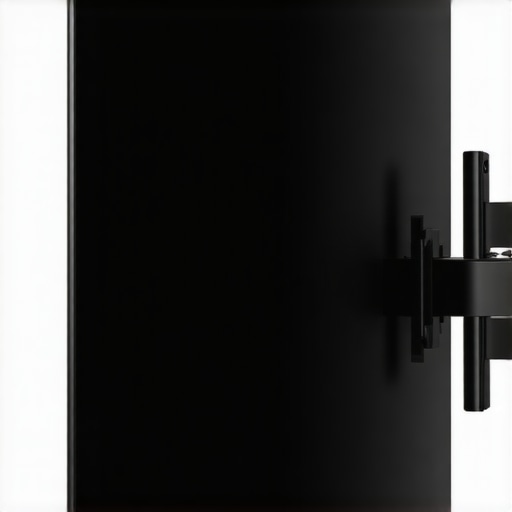 Close-up of a thin OLED TV on a wall mount