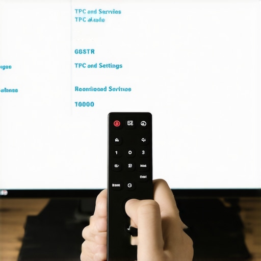 A close-up of a television service menu used to disable auto-dimming features like TPC and GSR.
