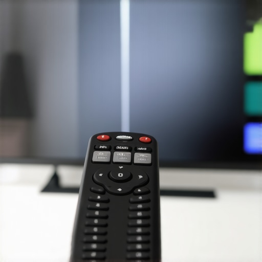 A service remote being used to calibrate an OLED screen for better gray uniformity.