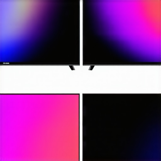 OLED Color Stabilization Comparison Comparison of OLED color accuracy after 100 hours of use