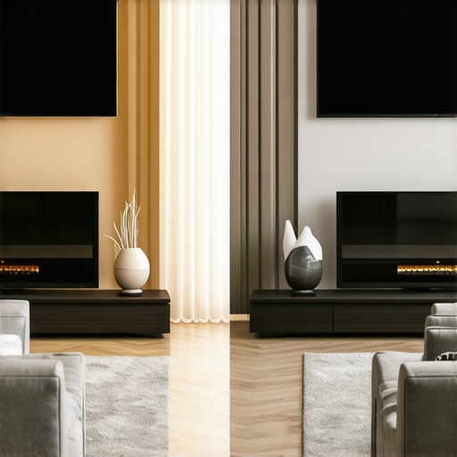 A comparison showing how ambient sunlight affects OLED contrast and color saturation.