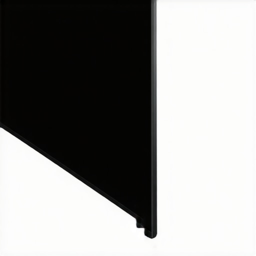 Close-up of an OLED screen with an acrylic protector and ventilation gap