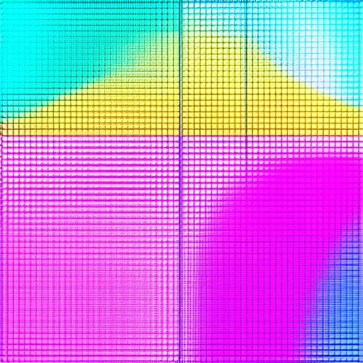 Close up of OLED sub-pixels showing potential uniformity issues in a dark room.
